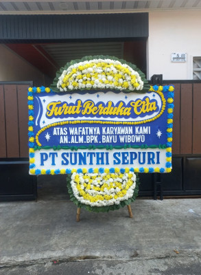 Papan Bunga Duka di Mandisari